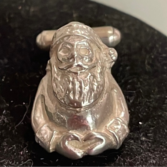 ANTIQUE & RARE 14k signed Walter E. Hayward solid sterling silver cuff links - Picture 10 of 12